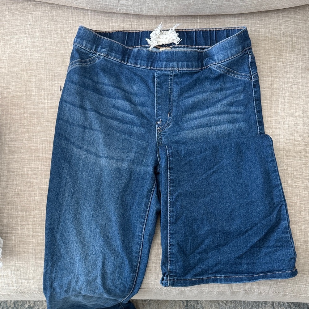 Altard State Pull Up Flare Blue Jeans